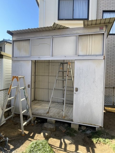 倉庫解体・撤去作業風景